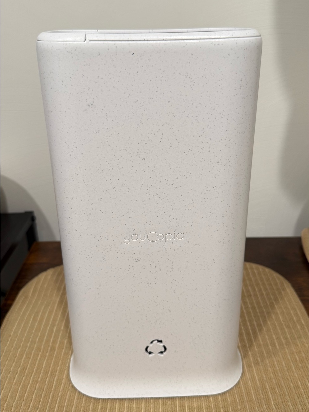 youCopia White Speckled StoraBag Plastic Bag Holder